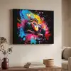 Graffiti - Sport - Auto - Formule 1 - Autosport Textielframe zwart klein -sfeer3