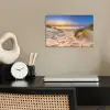 Duin - Zonsondergang - Horizon - Strand - Gras poster papier klein -sfeer1