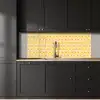 Art Deco - Design - Schelp - Geel keuken achterwand 2 middel 871 -sfeer1