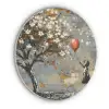 Boom - Graffiti - Banksy Style - Balloon Girl Akoestische PET Vilt - Rond klein -3d