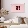 Nice - Uitroepteken - Roze Wandkleed katoen klein -sfeer1