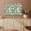 Bladeren - Flamingo - Bloemen - Jungle PET vilt middel -sfeer4
