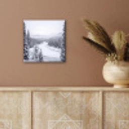 Rivier - Bevroren - Landschap - Winter aluminium wit klein -sfeer4