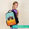 Monstertruck met Graffiti Print in het Zand Rugzak - Zwart middel -sfeer6_FR