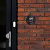 Zwarte stenen - Modern Naambord Rond klein -sfeer1-rond-XS