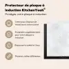 Lichtgrijs - Betonstructuur - Subtiel Inductie beschermer vinyl 3mm middel 274 -usfeer2_FR