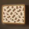Pinda's - Patroon - Beige Light Box met batterij (Wandlamp) middel -z3d_website
