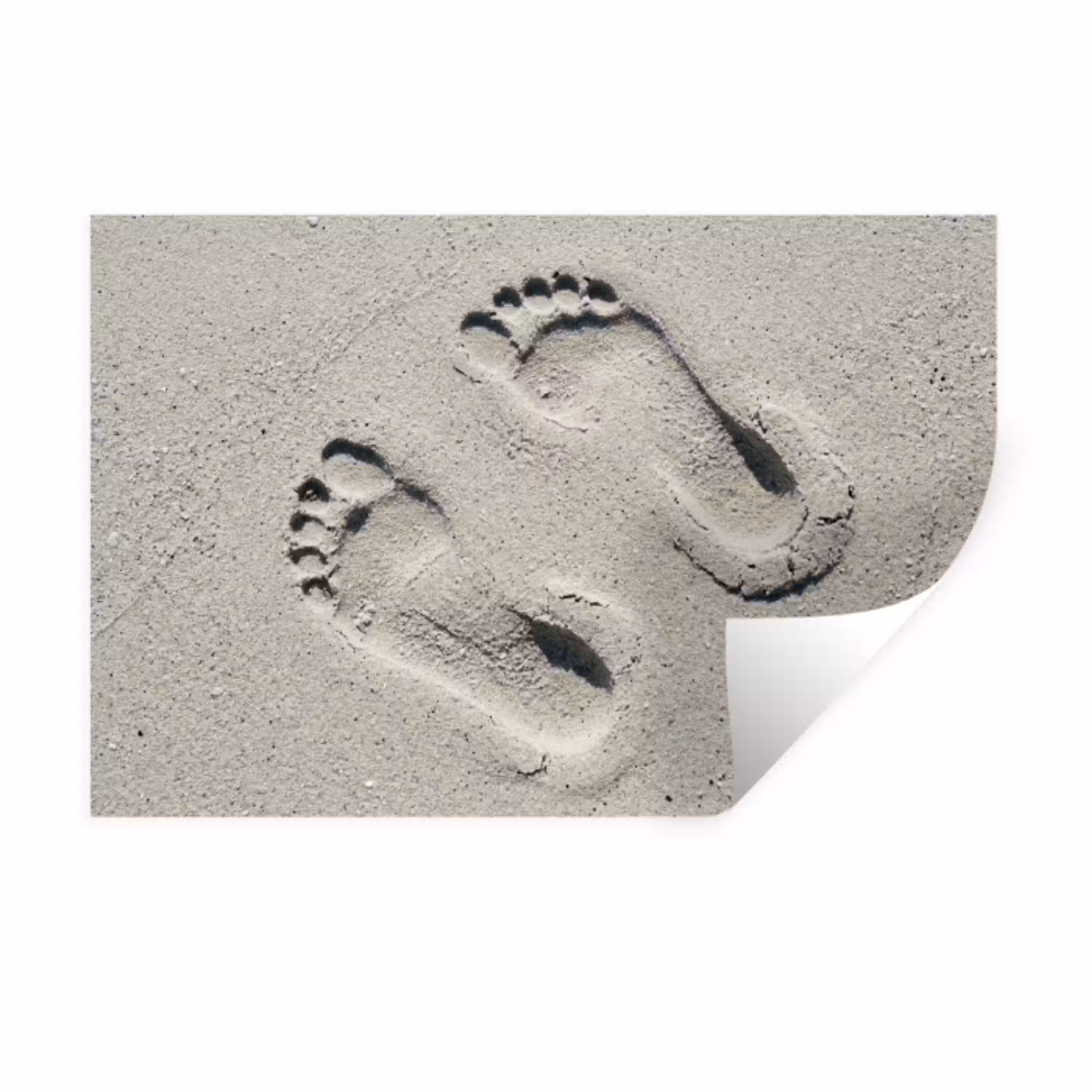 Voeten - Zand - Zee Muursticker klein -3d