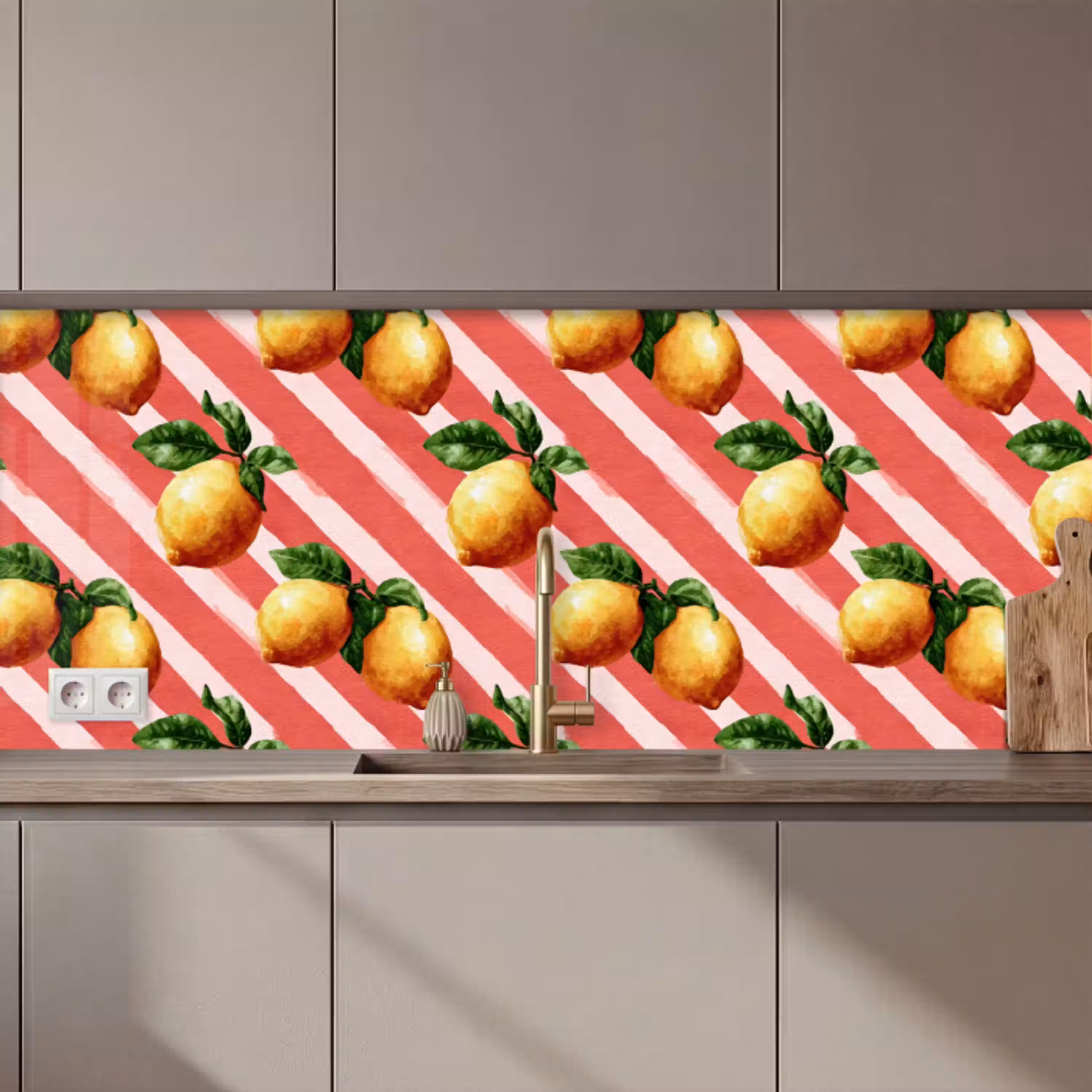 Citroen - Geïllustreerd - Oranje keuken achterwand 2 middel 871 zz_3dshopping