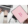 Girl power - Roze - Hartje laptophoes neopreen klein -bureau