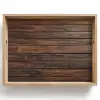 Houten plankpatroon - Warmte - Natuurlijk Dienblad Rechthoek middel -z3d_shopping