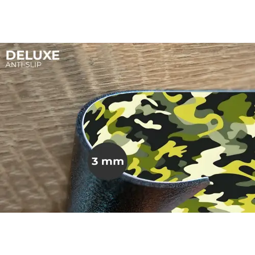 Groen - Geel - Camouflage - Patroon Placemat vinyl groot 368 -closeup