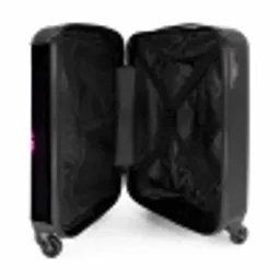 Man - Tekst - Neon NBS - Handbagage koffer - Volwassenen Unisex middel -binnenkant