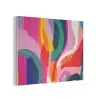 Vormen - Golvend - Abstract - Felroze PET vilt klein -3d