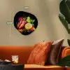 Paprika - Peer - Citroen - Graffiti - Verf - Abstract Wandcirkel Organisch Forex 3mm klein -sfeer3