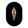 Ijs - Goud - Zwart - Eten Wandcirkel Ovaal Forex klein -3d
