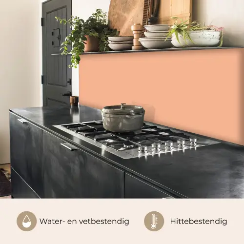 Abrikoos - Roze - Pastel - Effen - Kleur keuken achterwand 2 middel 871 -usp_NL