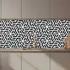 Design - Geometrie - Patroon - Zwart - Wit keuken achterwand 2 middel 871 zz_3dshopping