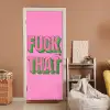Tekst - Bold - Roze deurposter klein -sfeer1