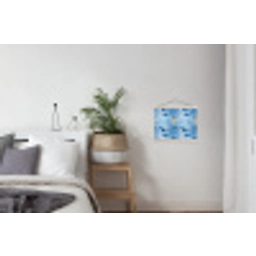 Walvissen - Oceaan - Blauw textielposter latten blank klein 122 -woonkamer