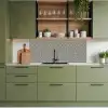 Bruin - Patronen - Geometrie keuken achterwand 2 middel 871 -sfeer3