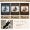 Abstract - Kunst - Modern - Zwart wit Light Box met batterij (Wandlamp) middel -USP_lichtkleurNL