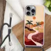 Heuvels - Palmbomen - Abstract Hoesje iPhone 16 Pro Max met koord klein -sfeer4