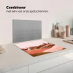 Heuvellandschap - Grafisch - Terracotta Inductie beschermer vinyl 3mm middel -wsfeer7_website