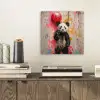 Graffiti - Panda - Ballon - Street art - Banksy aluminium wit klein -sfeer1