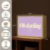 Oh darling - Hart - Paars Light Box met batterij (Wandlamp) middel -USP_websiteoverzichtNL
