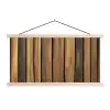 Hout - Planken - Natuurtinten textielposter latten blank klein -3d
