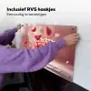 Aardbei - Taart- Eten - Roze Inductie beschemer met haakjes klein -ky-ophangen-nl