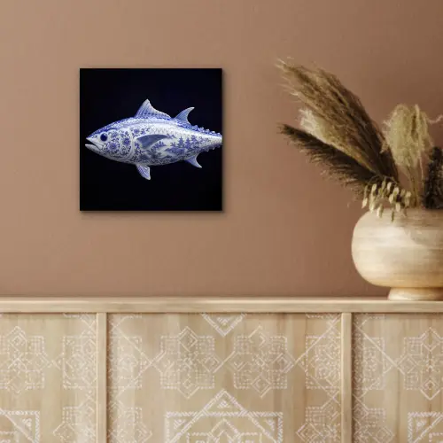 Porselein - Tonijn - Delfts - Blauw aluminium wit klein -sfeer4