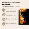 Fastfood - Graffiti - Hamburger - Eten - Modern Inductie beschermer vinyl 3mm middel -zzzzzzusp-haakje_FR