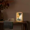 Vormen - Okergeel - Abstract Light Box met kabel (Tafellamp) klein -sfeer4