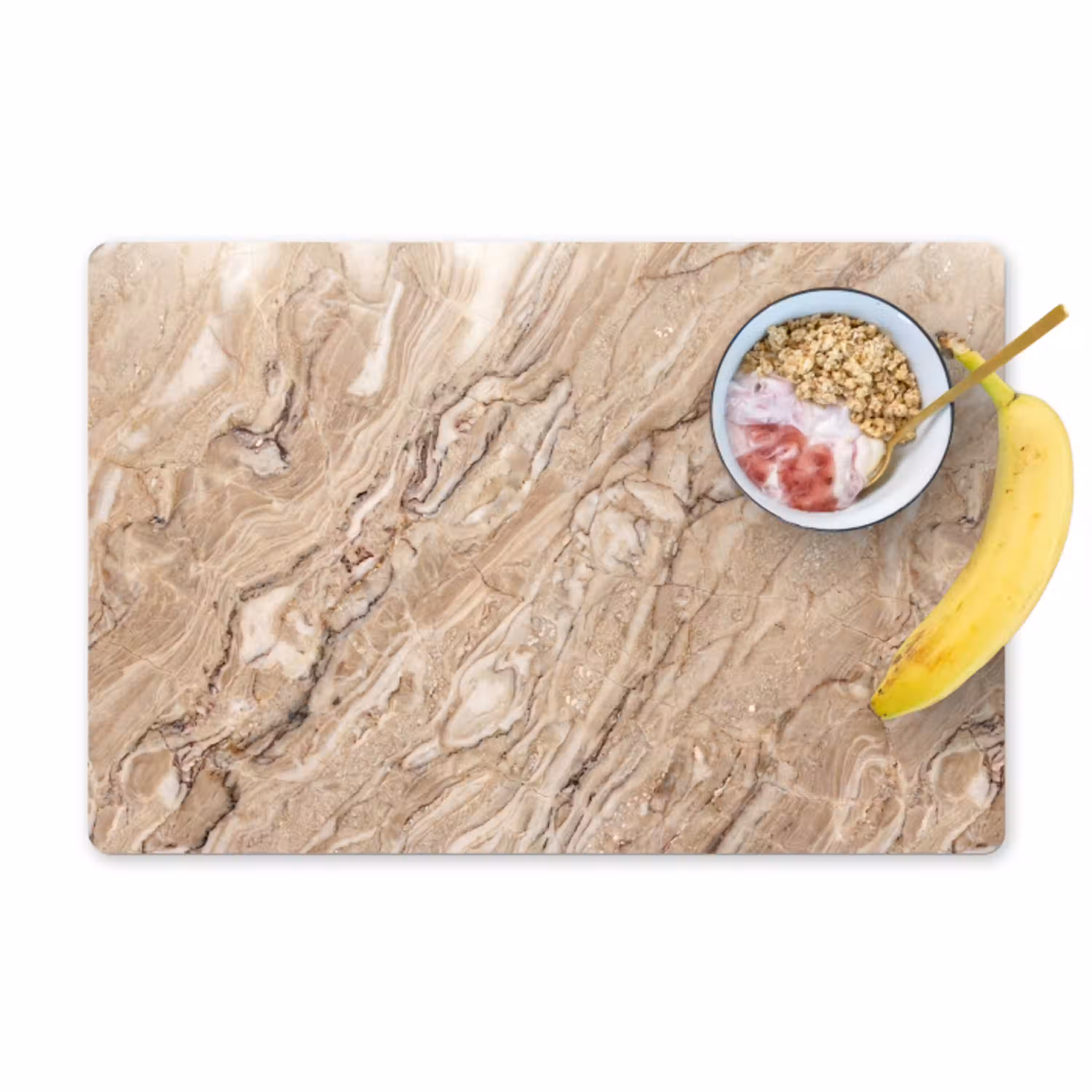 Textuur - Aders - Abstract - Modern - Beige Placemat vinyl groot -zzzproduct_Kitchenyeah-website
