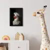 Kok - Rood - Kip fotolijst zwart zonder passe partout klein -usfeer4_kinderkamer