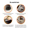 Raster - Halve cirkels - Contrast Inductie beschermer vinyl 3mm klein -zzzzzzz-td-werking