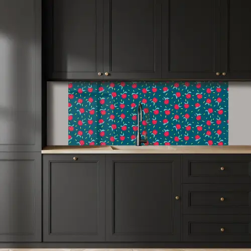 Blauwgroen - Appels - Vruchten keuken achterwand 2 middel 871 -sfeer1