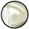 Abstract - Penseelstreken - Golven - Groen Fotolijst rond zonder passe partout klein -3d