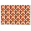 Geometrisch - Retro - Oranje Deurmat klein 898 -zkaufland3d