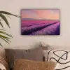 Lavendelveld - Zonsondergang - Paars - Bloemen canvas 2cm klein -sfeer1