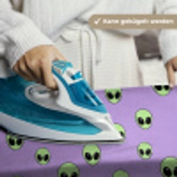 Alien - Retro - Lila Wandkleed katoen klein 269 -tsfeer9_DE