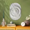 Schelp - Spiraal - Wit Wandcirkel Ovaal Forex klein -sfeer2