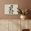 Minimalistisch - Tak - Bladeren - Zwart PET vilt klein -sfeer4