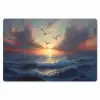 Meeuwen - Zonsondergang - Zee - Wolken Placemat vinyl groot -zzsfeer1_Kitchenyeah-website