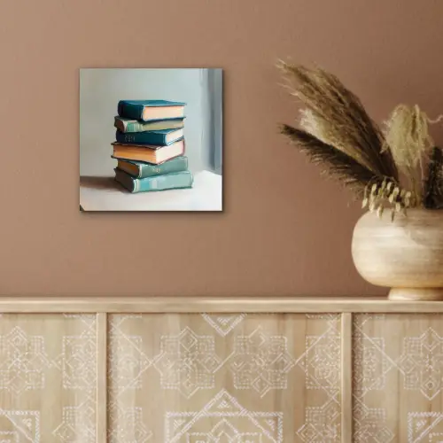 Stapel - Boeken - Groen - Daglicht aluminium wit klein -sfeer4