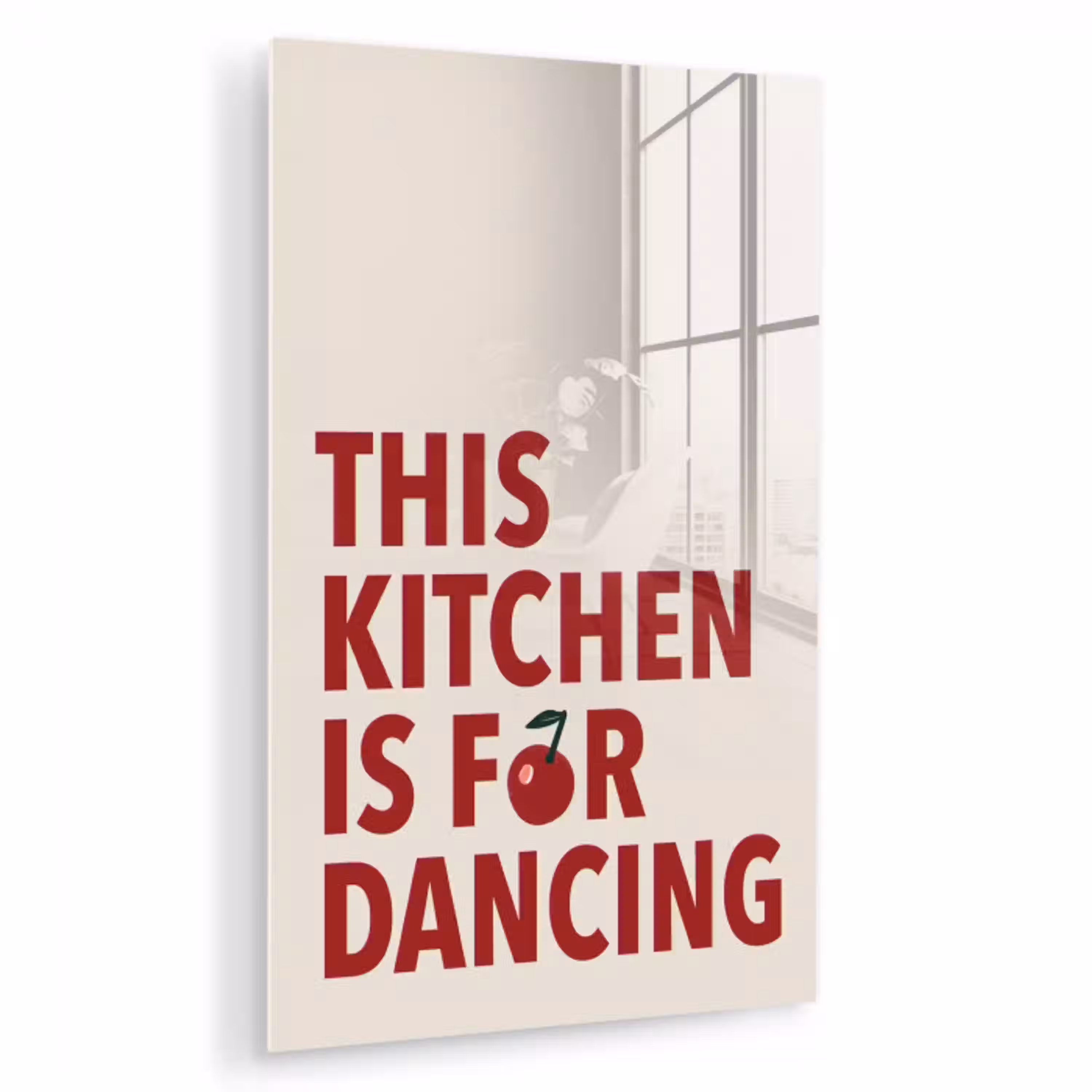 Rood - Quote - Kersen plexiglas 5mm klein -zzzproduct_nieuw