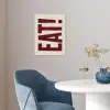 Red - Eten - Vintage - Decoratie poster papier klein -sfeer3