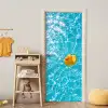 Badeend - Dobberen - Blauw deurposter klein -sfeer4